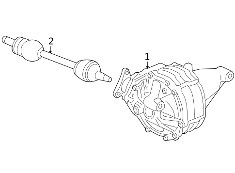 Axle & Differential for 2005 Cadillac CTS #0