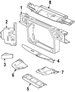F8AZ16138AA - Body: Radiator Support for Ford: Crown Victoria | Mercury: Grand Marquis Image