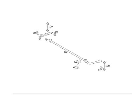 Torsion Bar, Rear for 2012 Mercedes-Benz SLS AMG #0