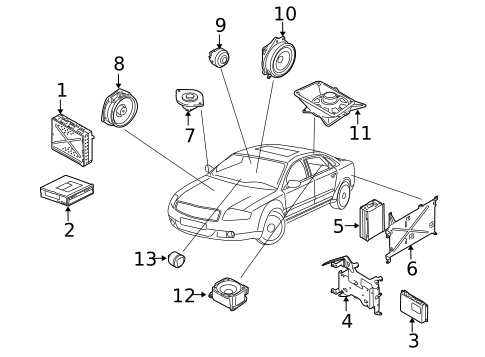Sound System for 2004 Audi A8 Quattro #0