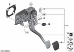 34336850655 - Pedals: Seal, Brake Booster for BMW Image