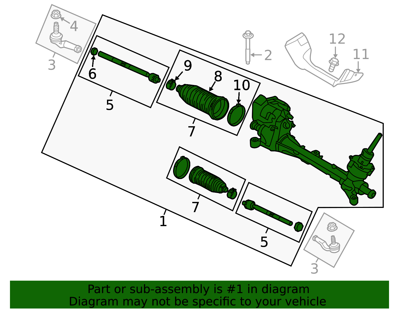 2013-2019 Ford Escape Rack And Pinion Assembly HV6Z-3504-FF | Ford ...