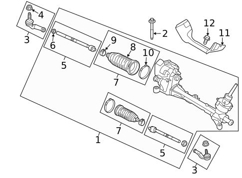 Steering Gear & Linkage for 2016 Ford Escape #0