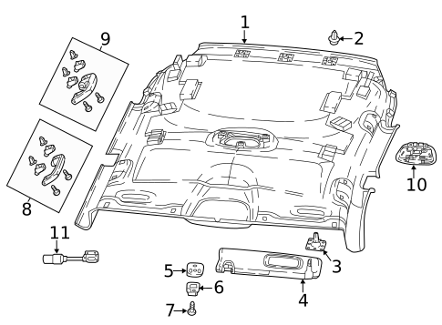 Interior Trim - Roof for 2024 Jeep Compass #0