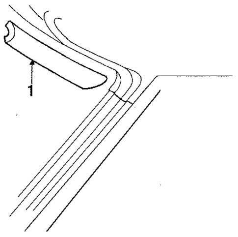 Interior Trim - Roof for 1985 Ford Escort #0
