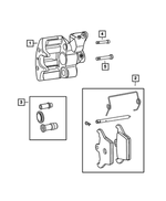 68192016AB - Brakes: Parking Brake Caliper Assembly, Right for Mopar Image