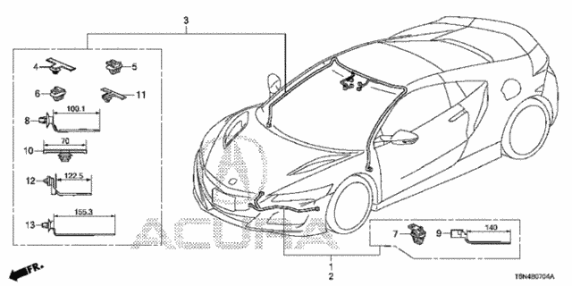 Wire Harness (5) for 2017 Acura NSX #0