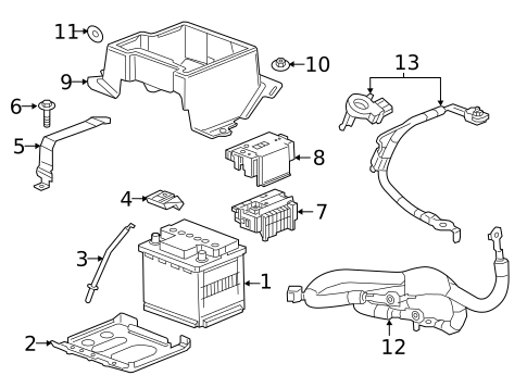 Battery & Related Components for 2018 Chevrolet Volt #0