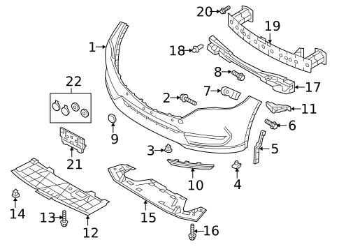 Bumper & Components - Front for 2019 Mazda CX-5 #0