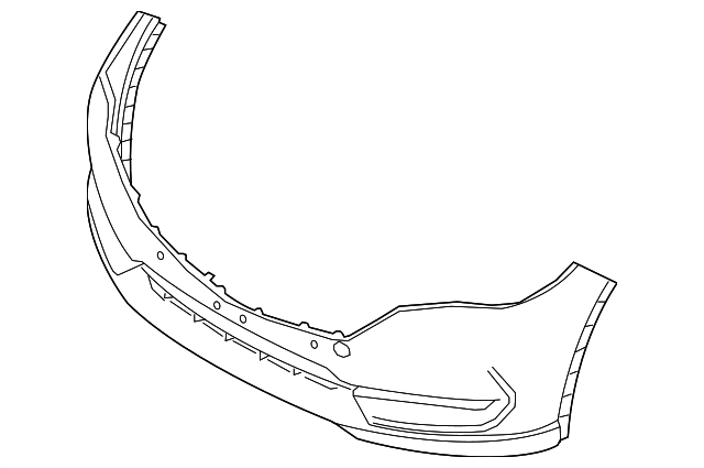 KL2F-50-031-9U - Front Bumper W O Parking - 2017-2021 Mazda CX-5
