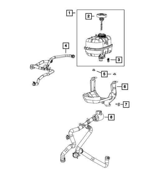 Engine Coolant Reservoir (Bottle) for 2026 Jeep Wrangler #3