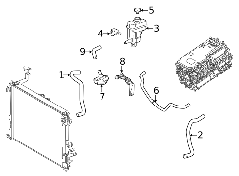 Inverter Cooling Components for 2024 Lexus NX350h #2