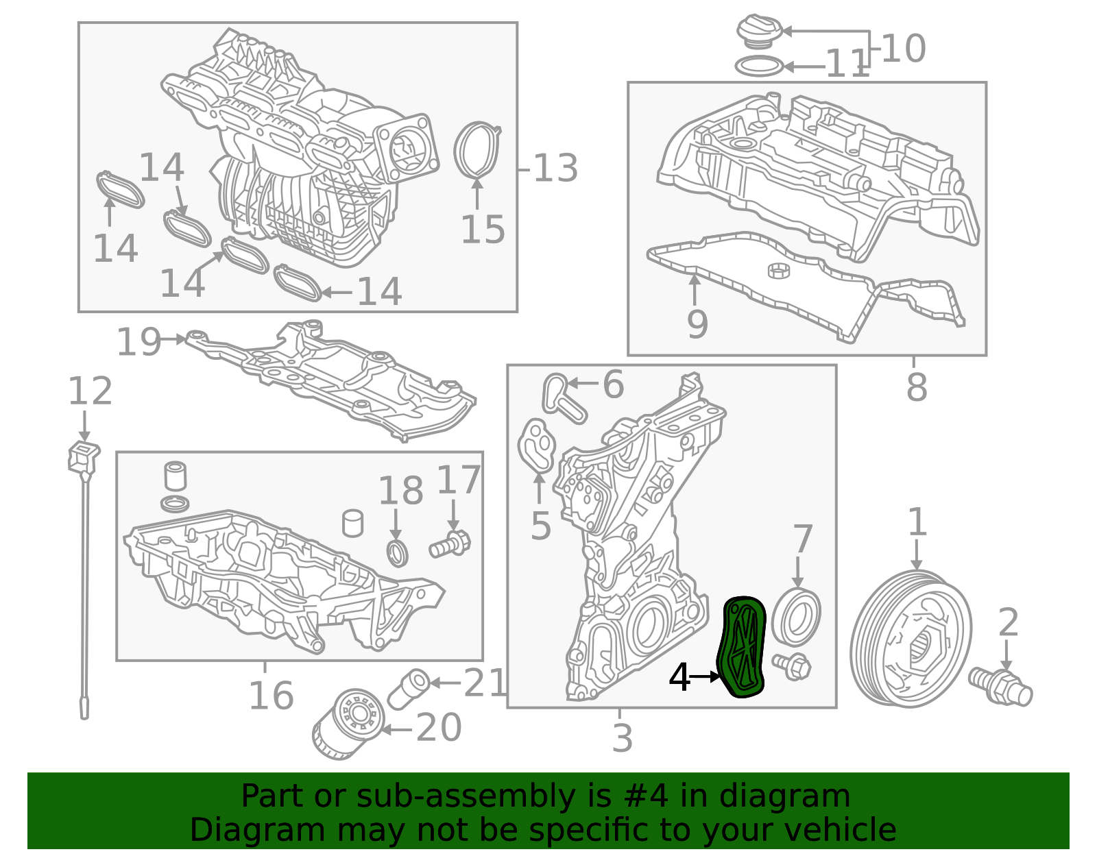 11412-RPY-G00 - Engine Timing Cover 2016-2026 Honda | Honda Parts Online