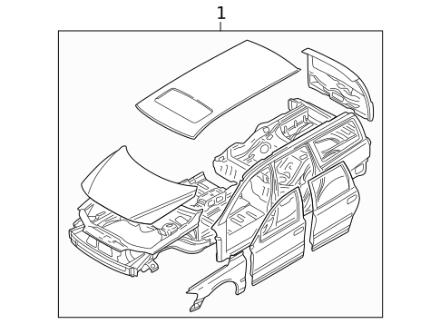 Body Shell for 2006 Volvo XC70 #0
