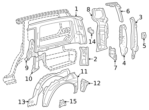 Inner Structure for 1999 Lexus LX470 #0