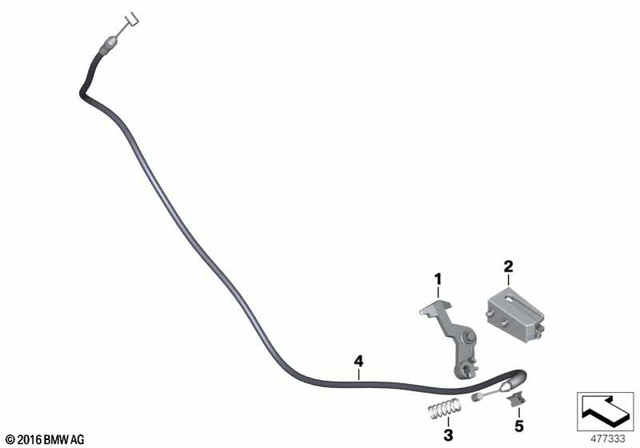46637725304 - Frame and Mounting Parts: Locking Hook -  for BMW-Motorrad Image image