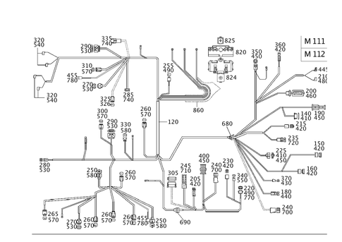 Engine Cable Harness, Body Mounted for 2003 Mercedes-Benz C 230 #0