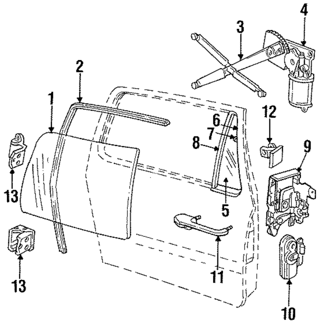 4160617 - Body: Glass for Mopar Image