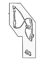 WLR484 - Body: Motorcraftâ„¢ Window Regulator for Ford Image