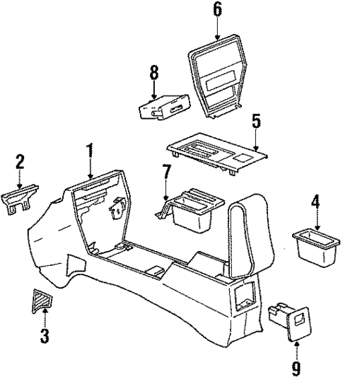 Console for 1988 Buick Skylark #0