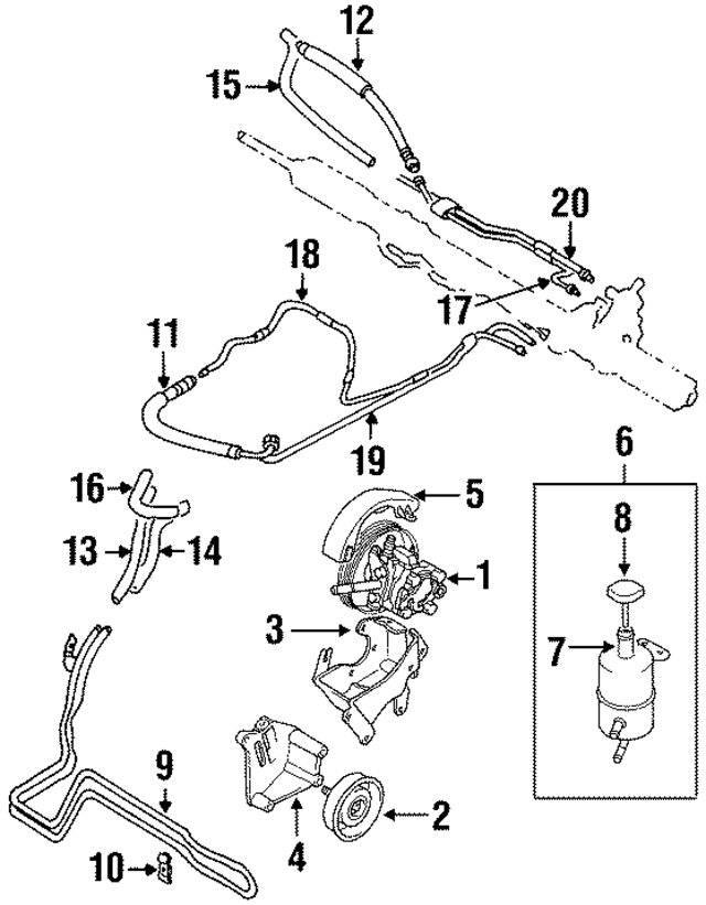 MB911555 - Steering: Power Steering Pump for Mopar Image