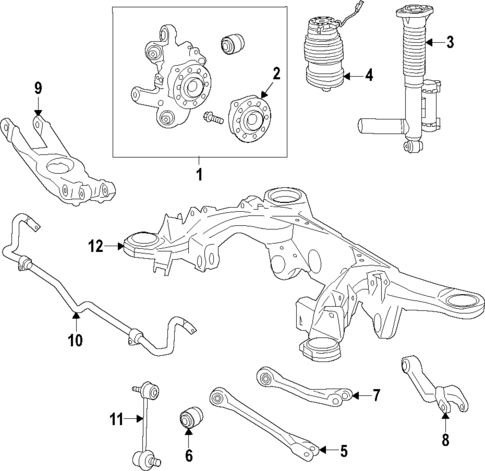 Rear Suspension for 2019 Mercedes-Benz AMG GT 63 #0