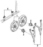 22125855 - Cooling System: Fan for Buick: Skylark | Cadillac: Allante, DeVille, Eldorado, Seville | Chevrolet: Beretta, Corsica | Oldsmobile: Achieva | Pontiac: Grand Am Image