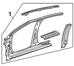 12362480 - Body: Uniside Assembly for Buick: Skylark | Oldsmobile: Achieva | Pontiac: Grand Am Image