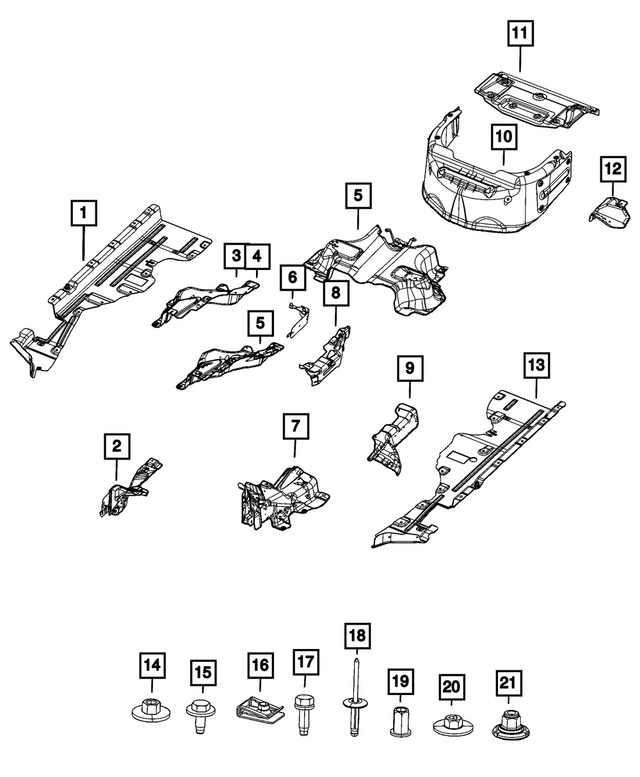 6512208AA - Exhaust: Hex Nut for Mopar Image