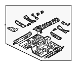 651003N700 - : Front Floor Pan for Hyundai: Equus Image