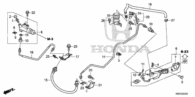 Clutch Master Cylinder (1.8L) (KA/KC) for 2015 Honda Civic #0
