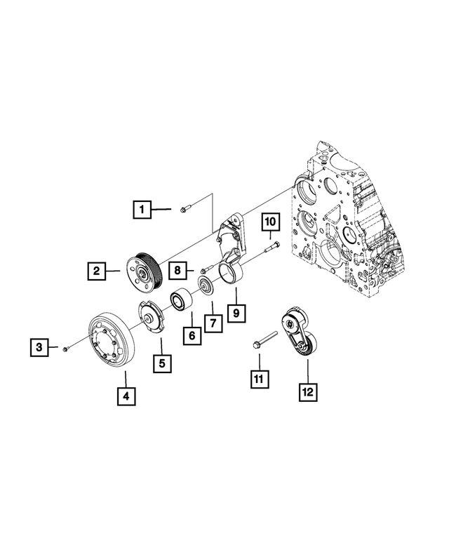 4429460 - Cooling: Hex Flange Head Bolt for Mopar Image