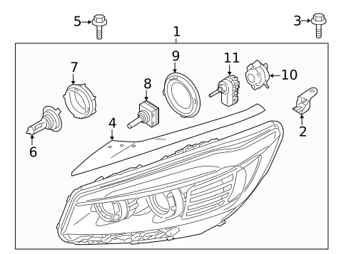 Bulbs - Chassis for 2018 Kia Sorento #0