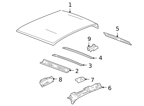 Roof & Components for 2006 Isuzu i-280 #0