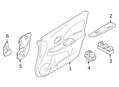 Interior Trim - Front Door for 2022 Nissan Versa #0