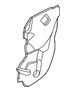 808605EF0A - Body: Water Deflector for Nissan: Versa Image image