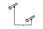 W712850S439 - Engine: Torque Strut Bolt for Ford Image