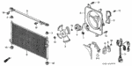 38615P0A000 - Body/Air Conditioning: SHROUD, AIR CONDITIONER for Honda Image