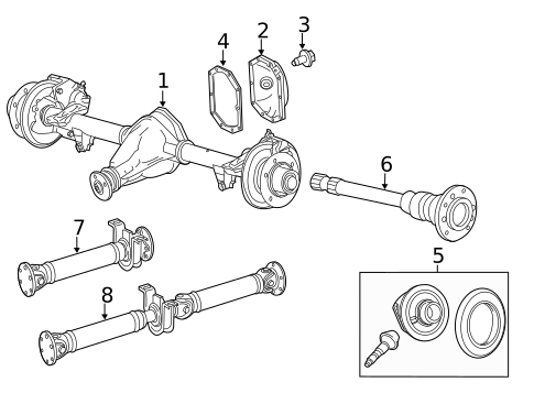 Axle & Differential for 2018 Mercedes-Benz Sprinter 3500 #0