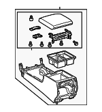 5890160620E0 - Body: Console Assembly for Toyota: Land Cruiser Image