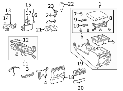 Console for 2009 Toyota Land Cruiser #1
