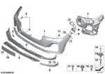 51129450204 - : Trim Cover, Front Lower Right for BMW Image