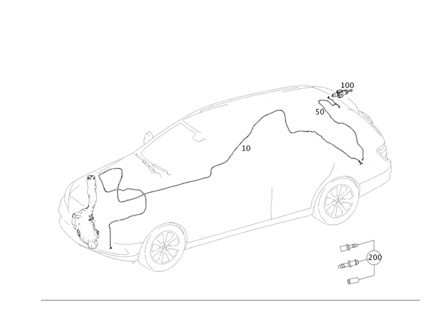 204860099264 - : Hose for Mercedes-Benz Image