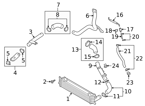 Intercooler for 2020 Hyundai Veloster N #0