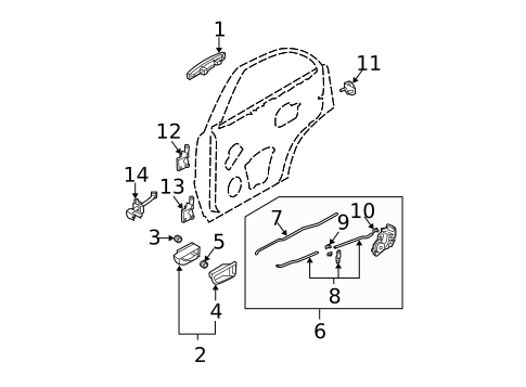 Front Door for 2005 Kia Sorento #2