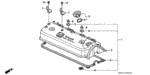 12030PT0000 - Engine: GASKET SET, HEAD COVER for Honda Image