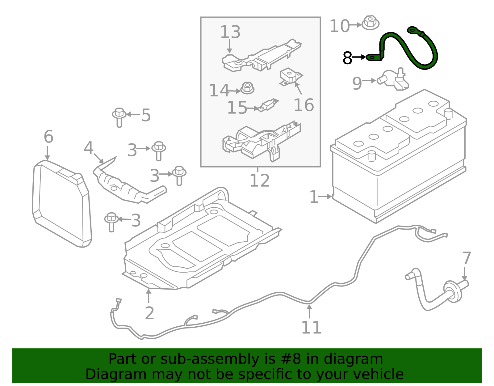 Battery Cable 31473589 - Reliable Power Connections | AutoNation Parts