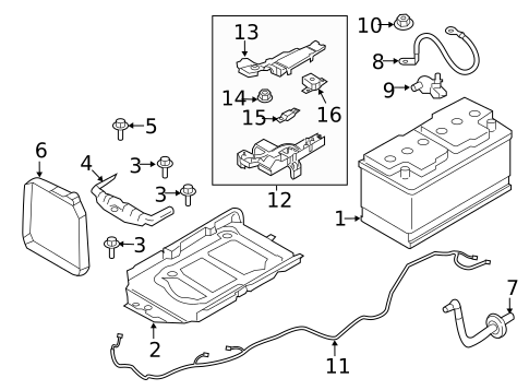 Battery for 2019 Volvo S90 #7