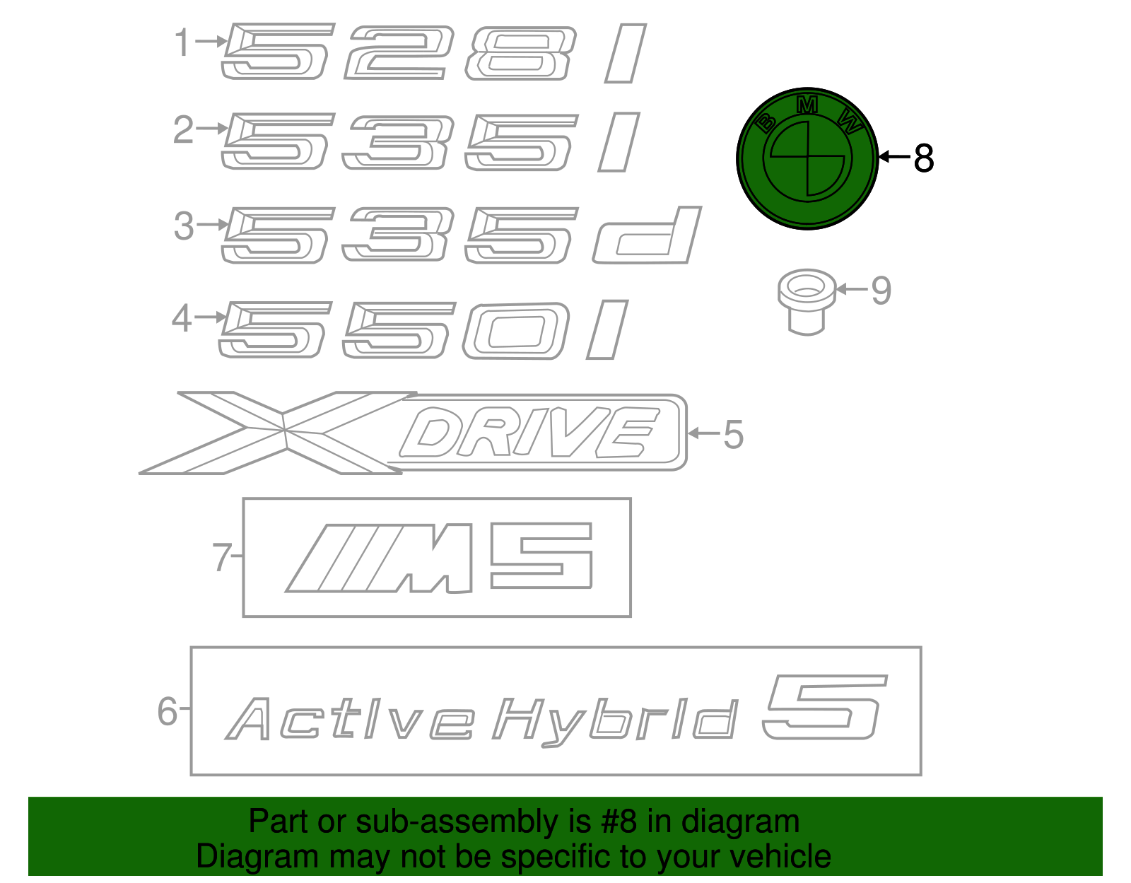 75さま専用ページ 2 Hood & Trunk Emblem Roundel GENUINE BMW OEM # 51148132375