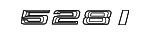 51147219539 - Body: Nameplate for BMW: 528i, 528i xDrive Image